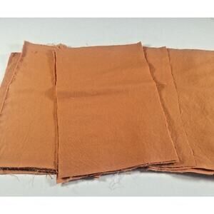 Burnt Orange Fabric Scraps Quilting, Crafts, Cotton 9" x 6" Lot of 30 Pieces